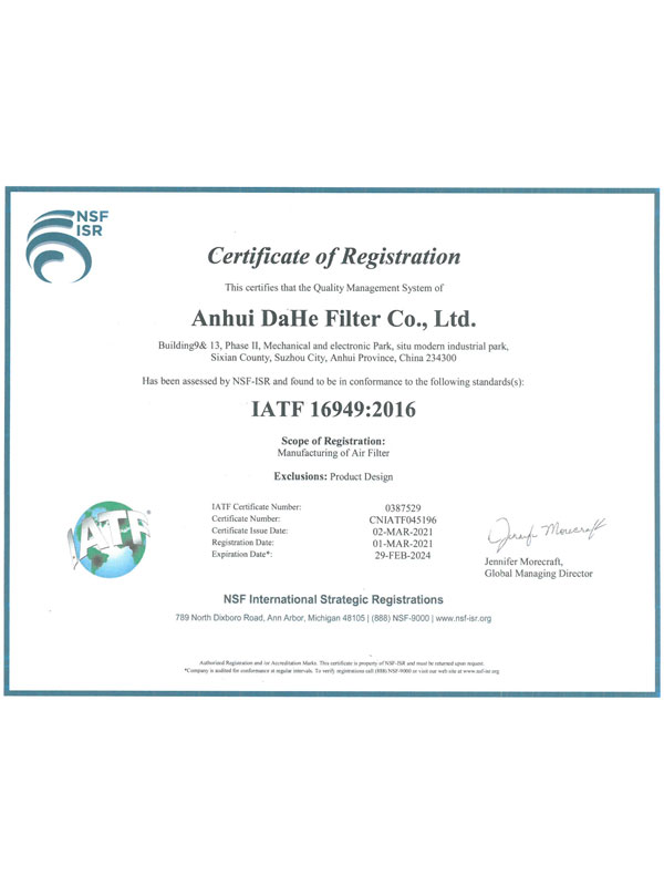 Certification